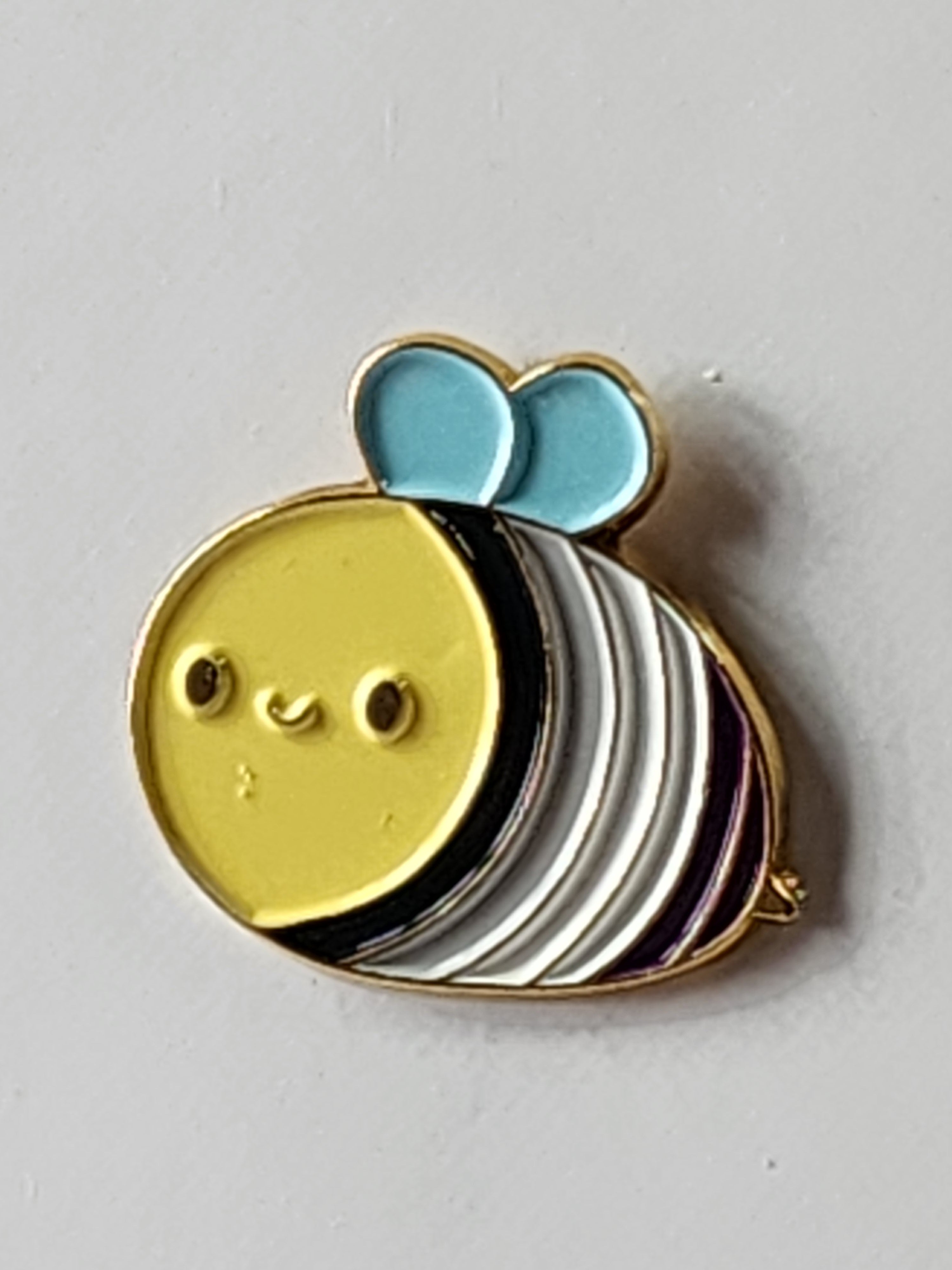 Asexual Bumblebee Enamel Pins