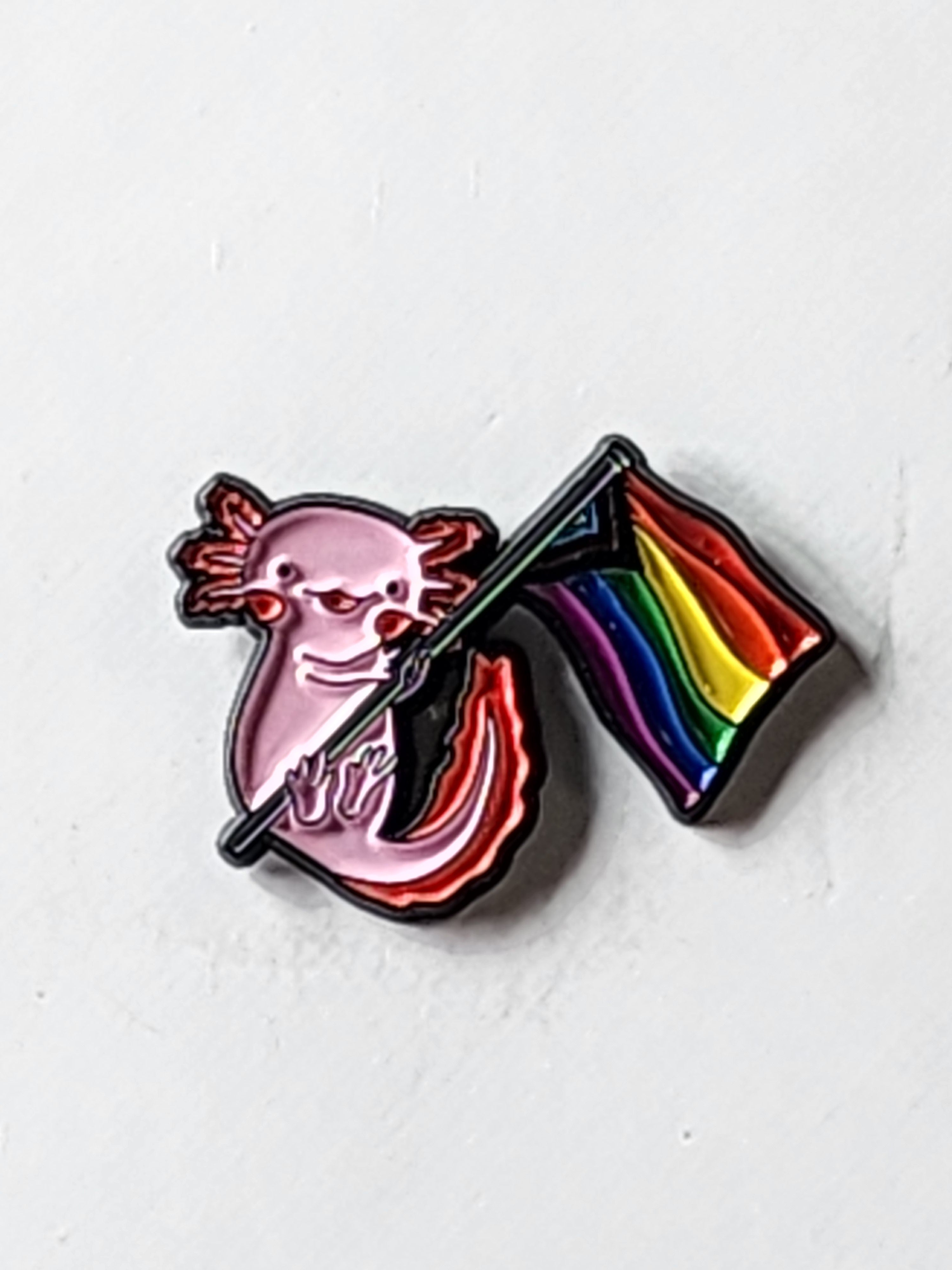 Pride Axolotl Enamel Pin