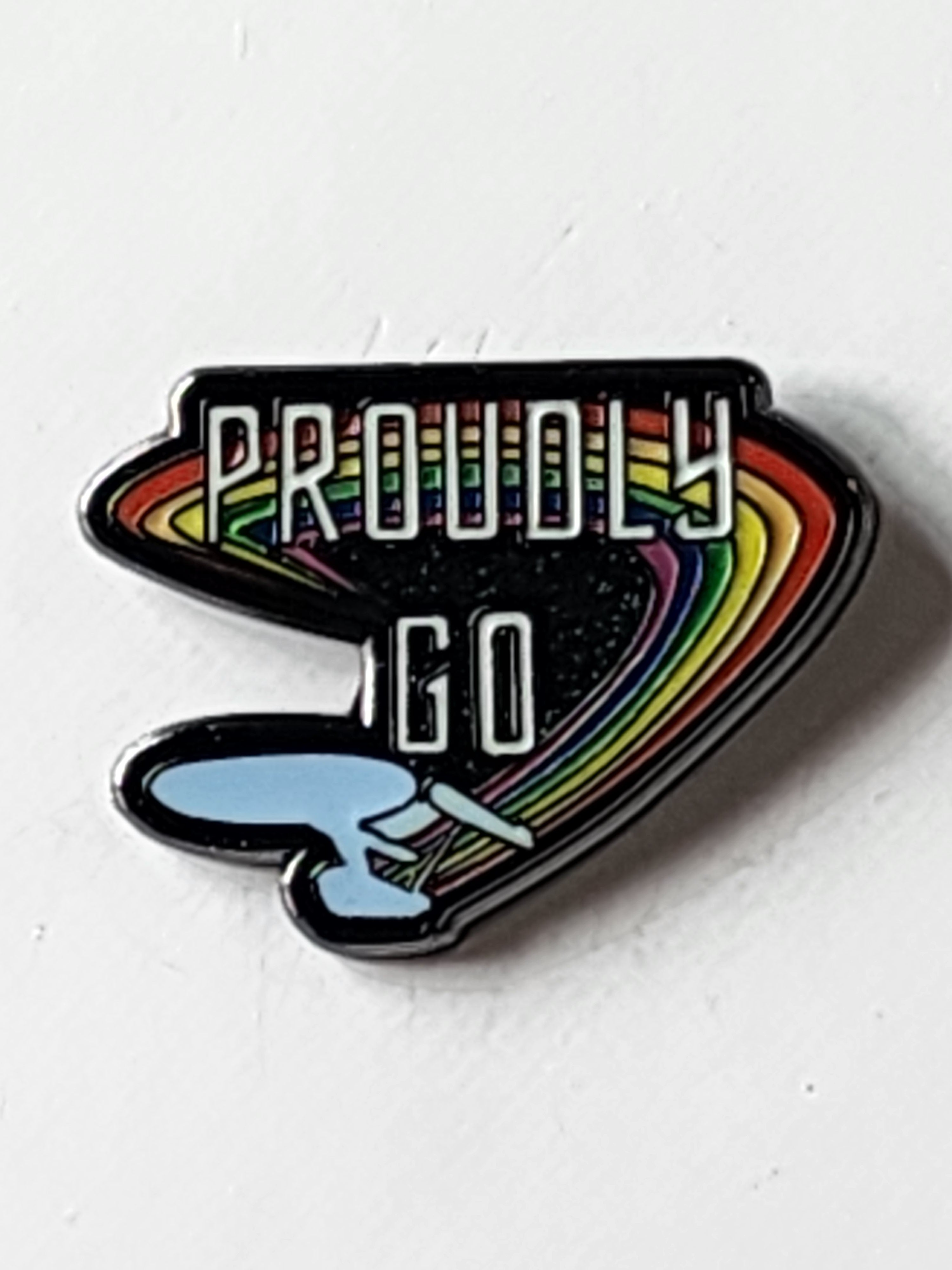 Proudly Go Enamel Pin