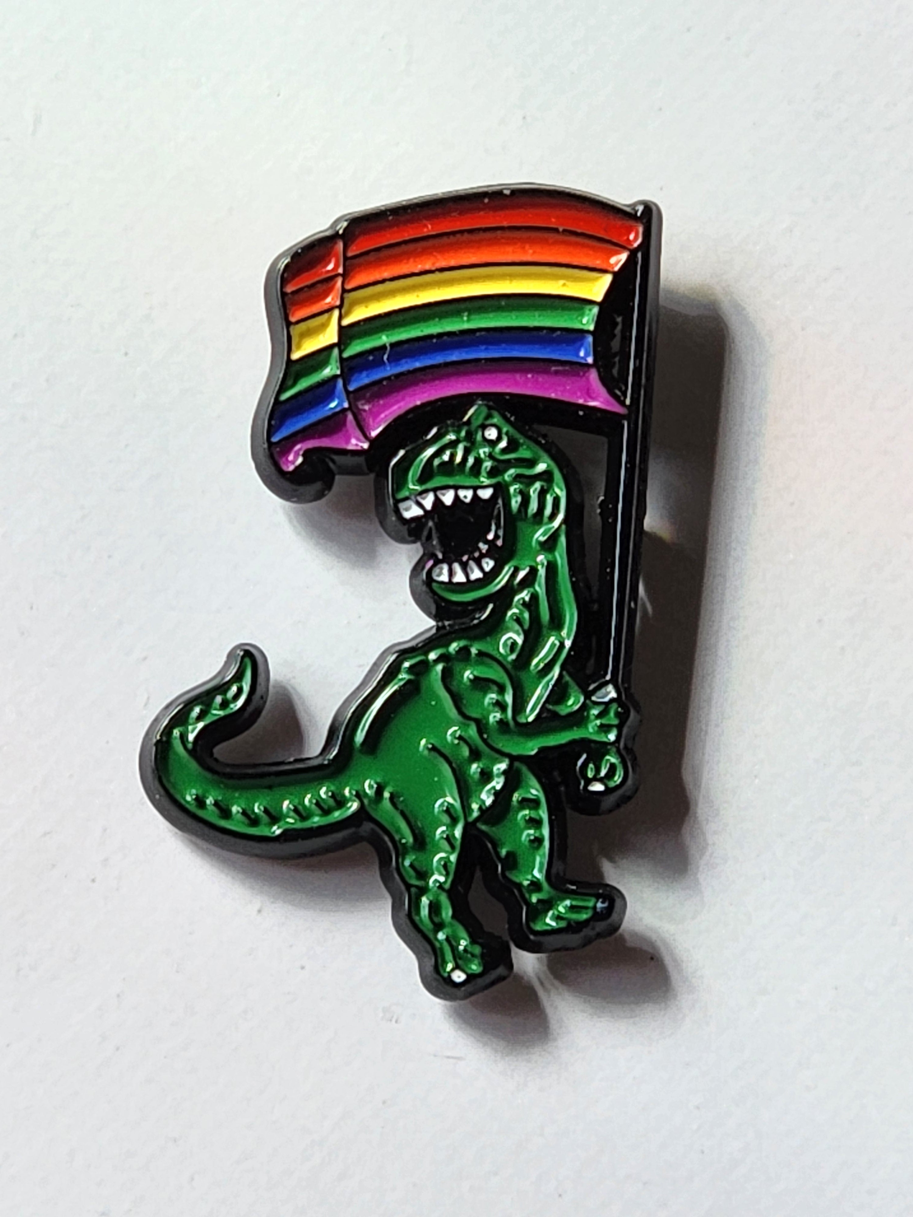 T-Rex Pride Enamel Pin