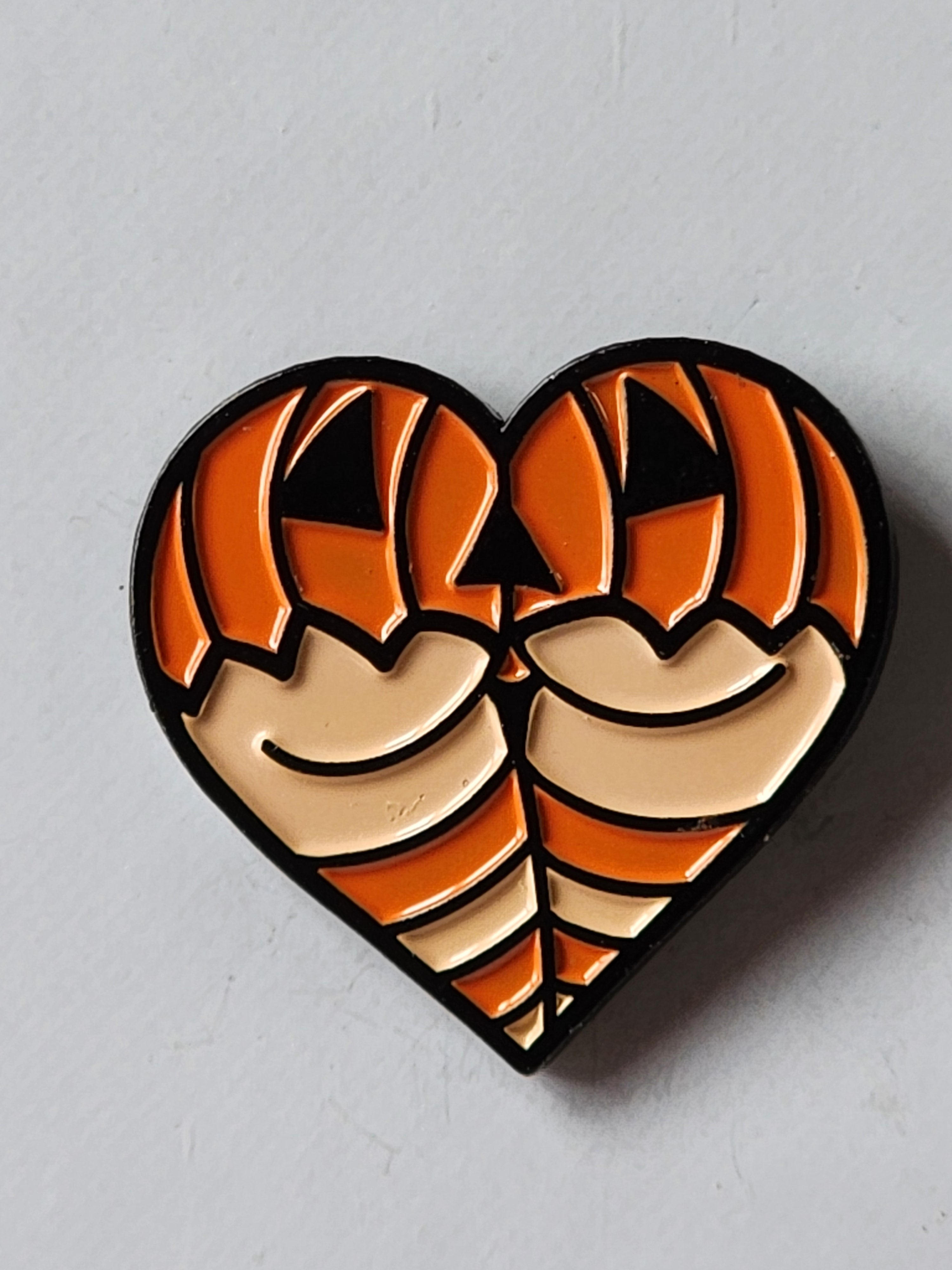 Heart Bottom Enamel Pins