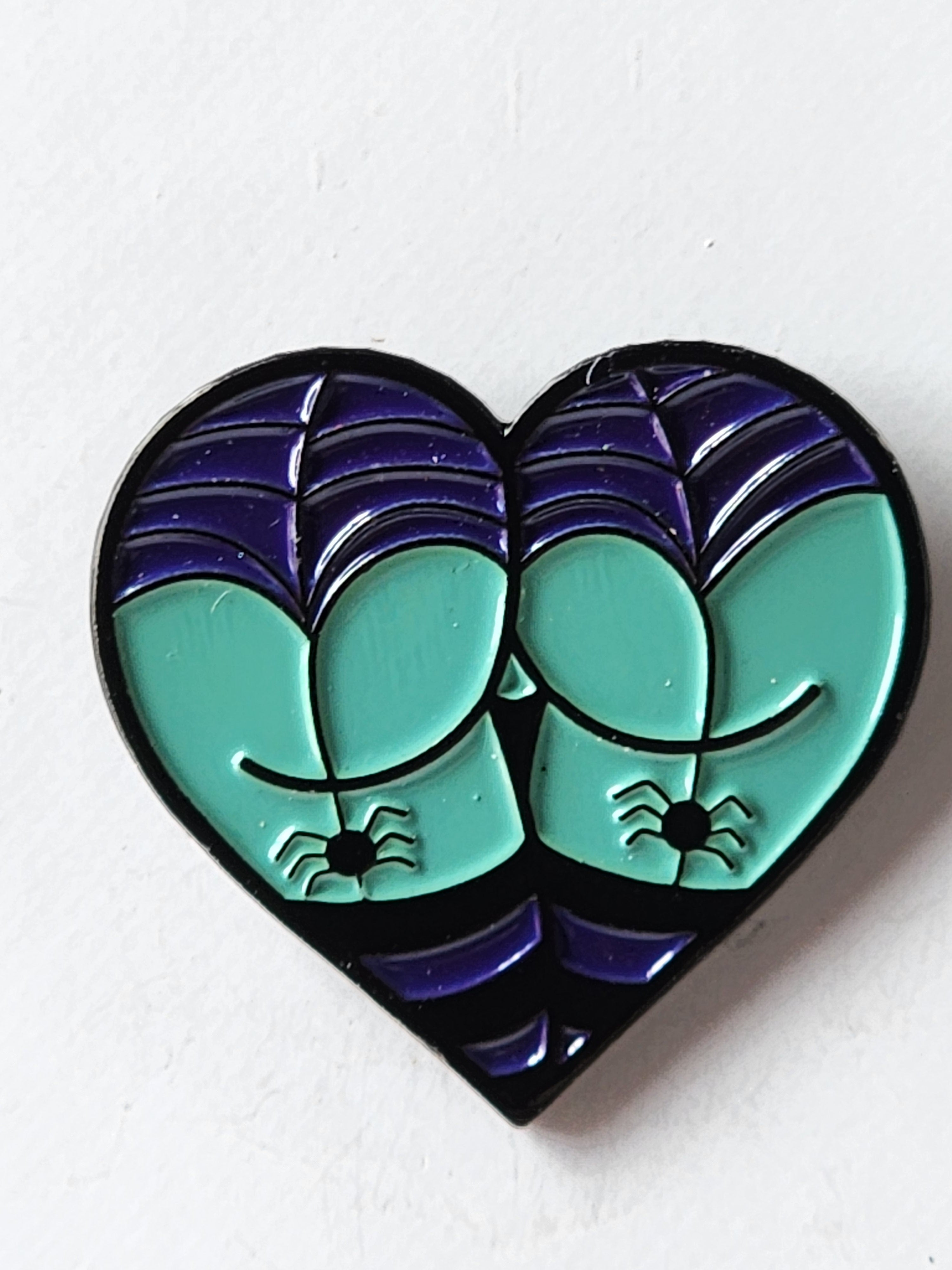 Heart Bottom Enamel Pins