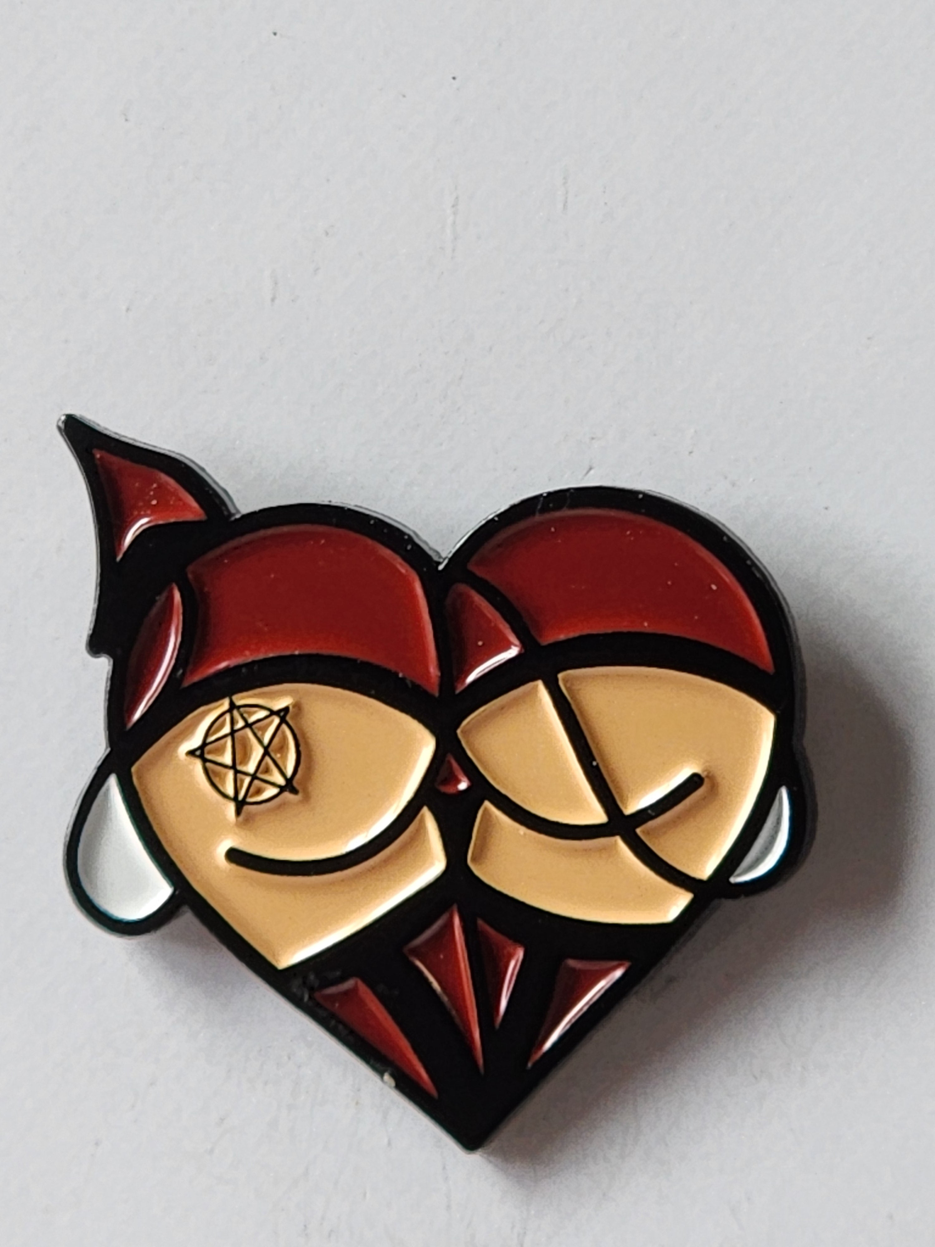 Heart Bottom Enamel Pins