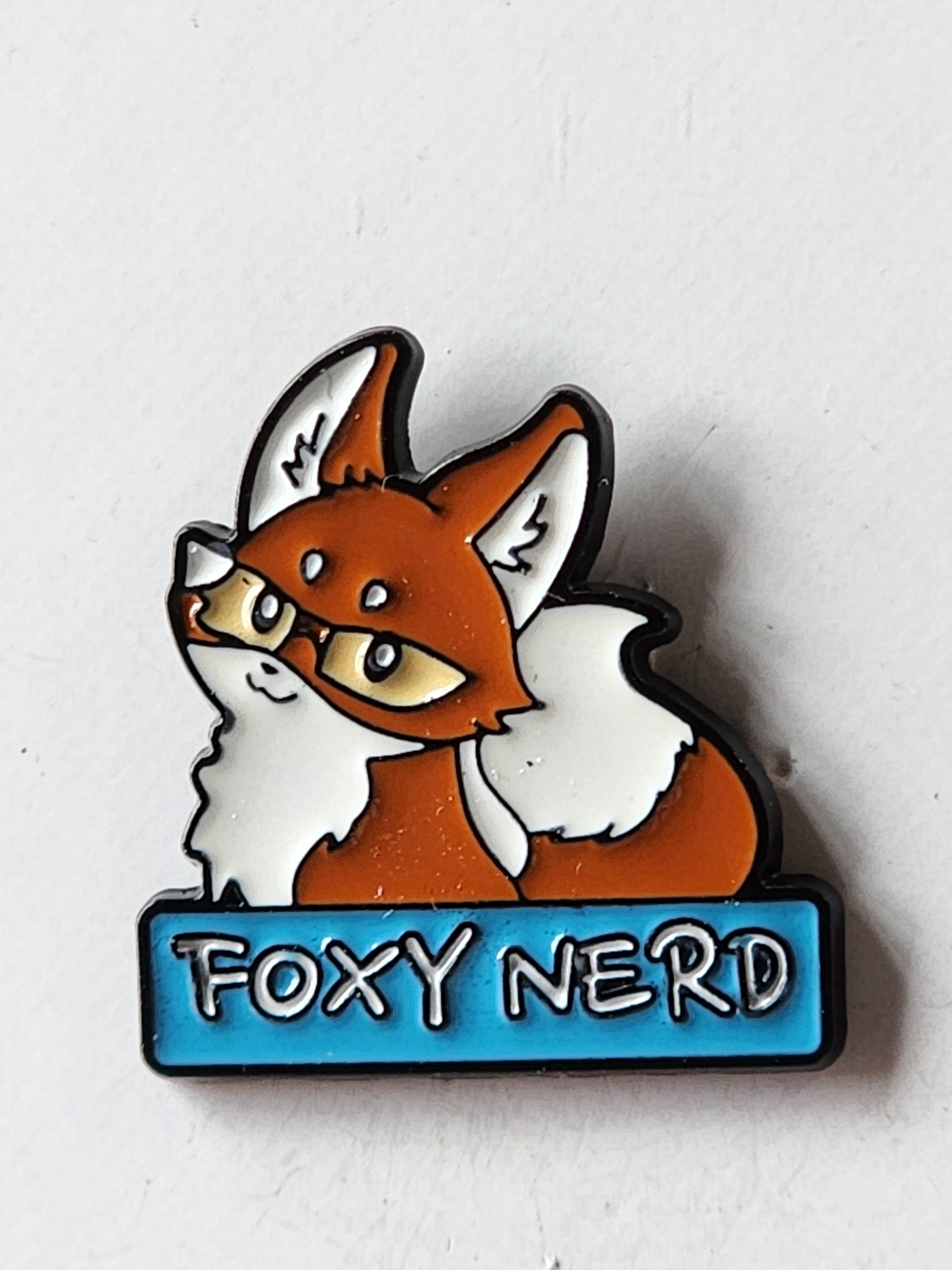 Foxy Nerd Enamel Pin