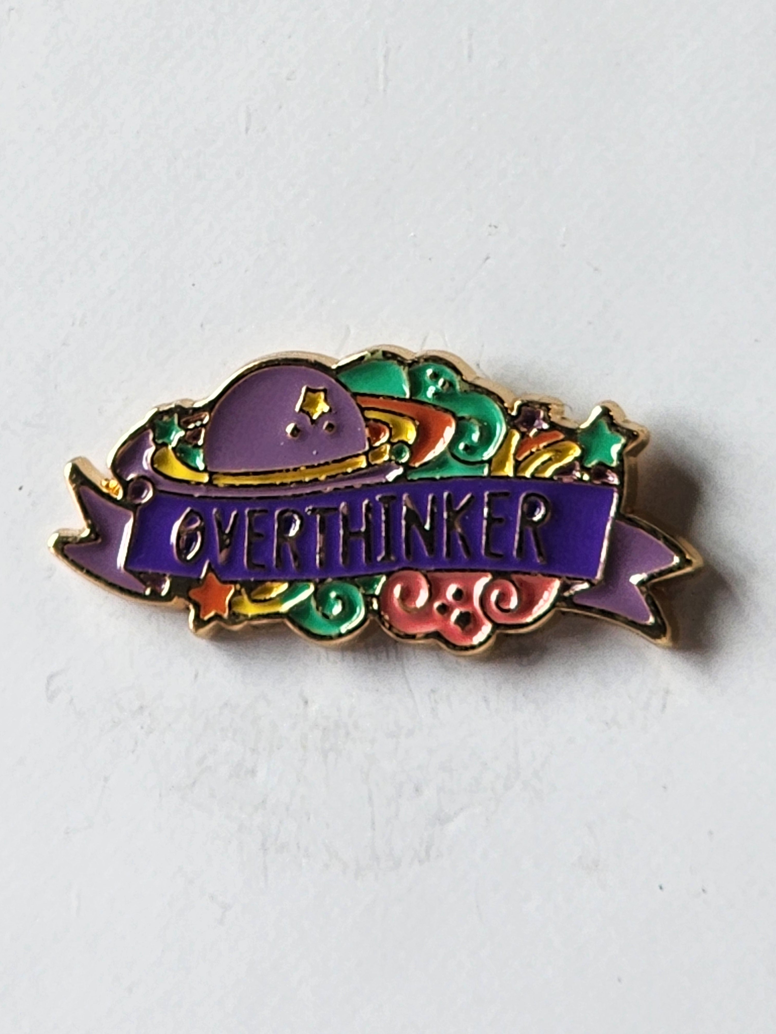 Overthinker Enamel Pin