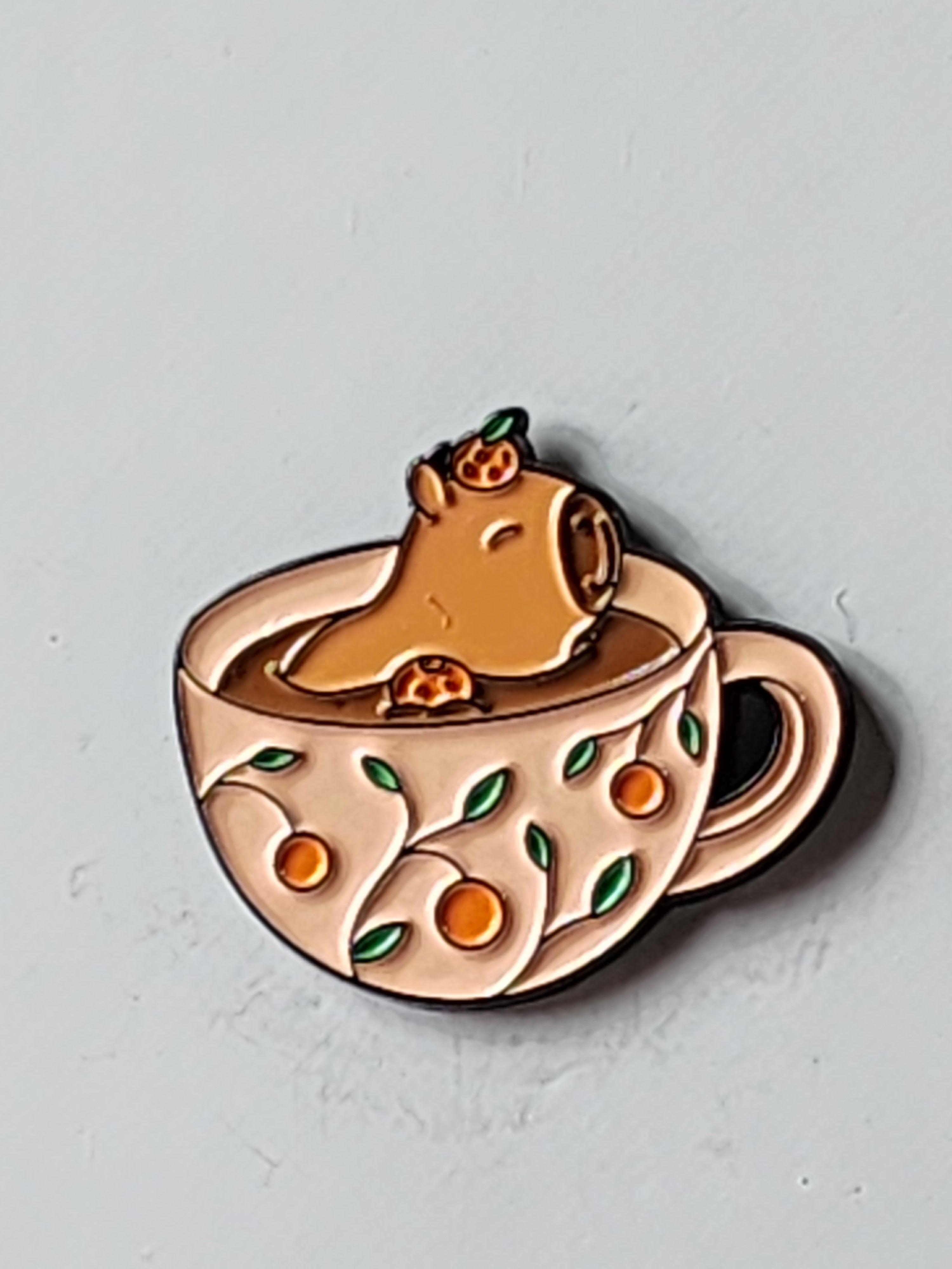 Animals in Mugs Enamel Pins