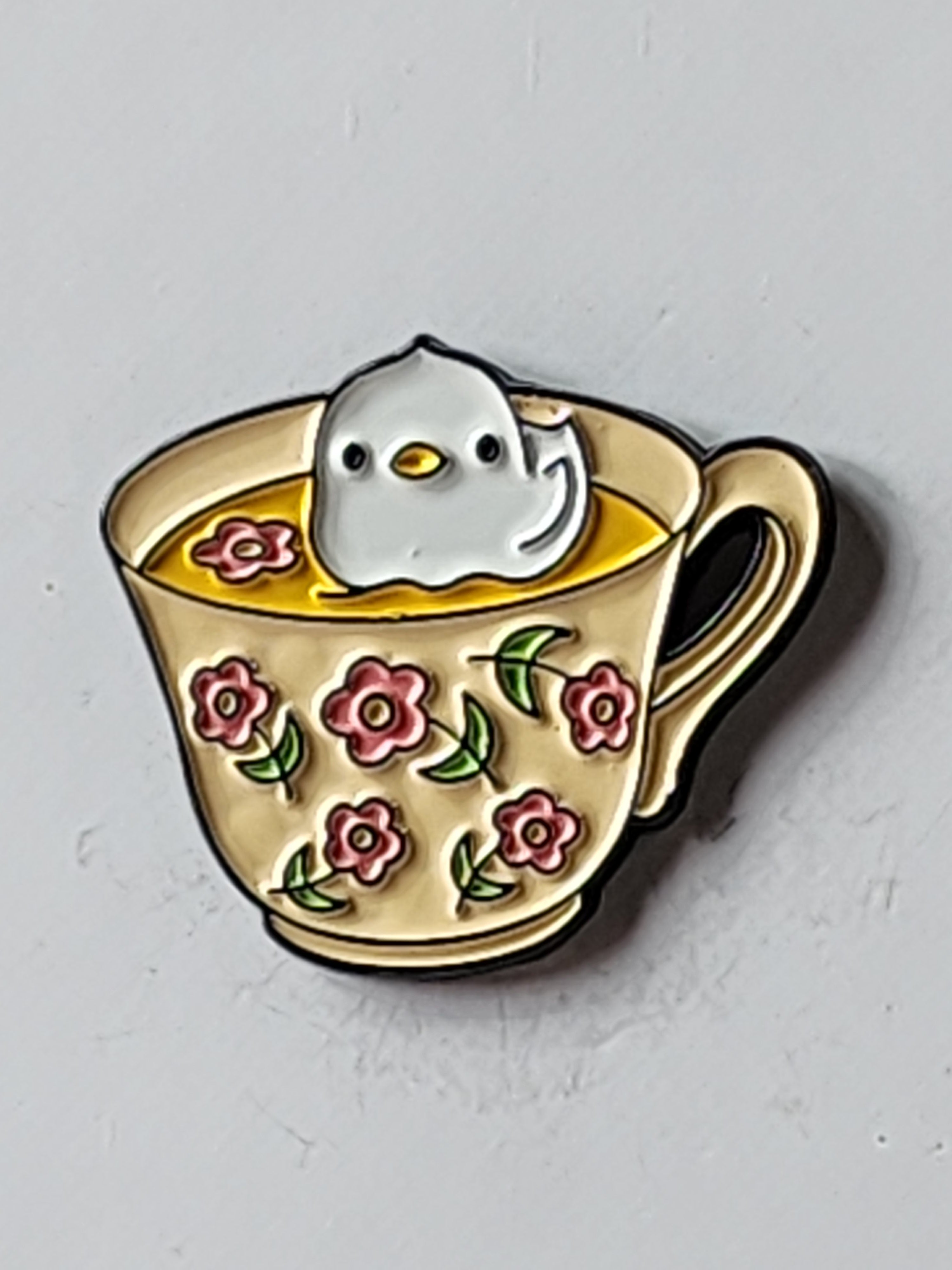 Animals in Mugs Enamel Pins