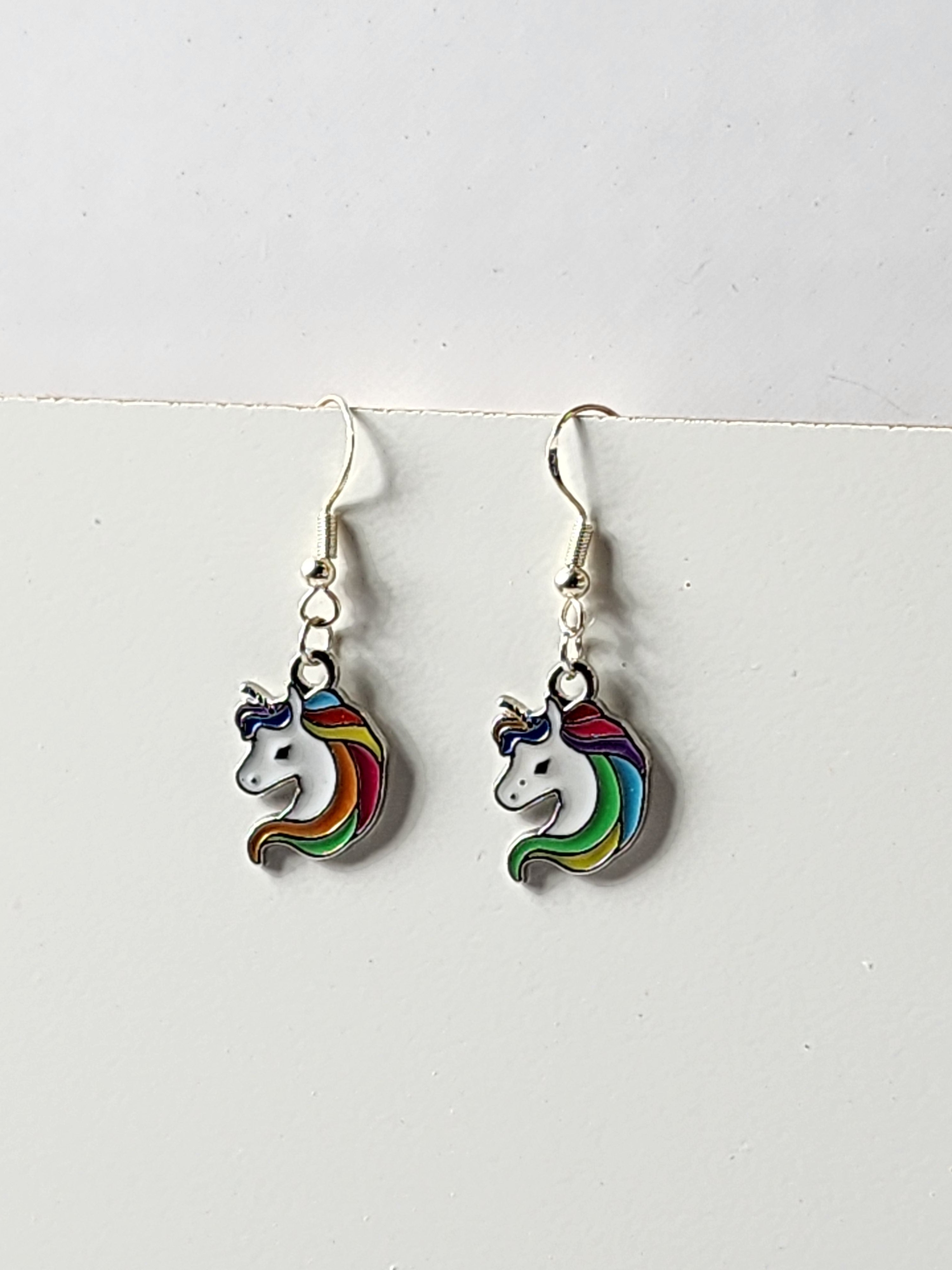 Unicorn Head Earrings