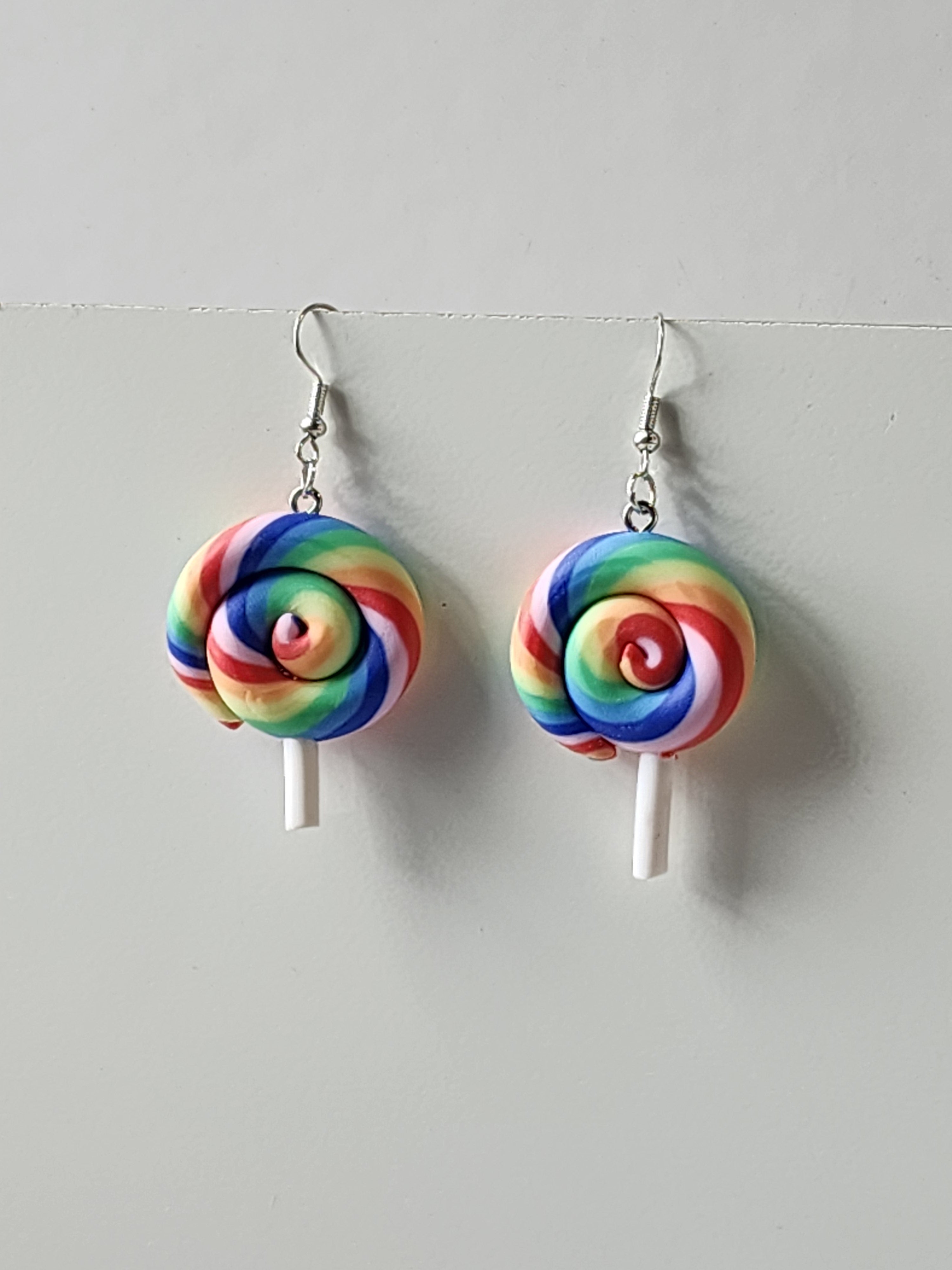 Swirl Lollypop Earrings