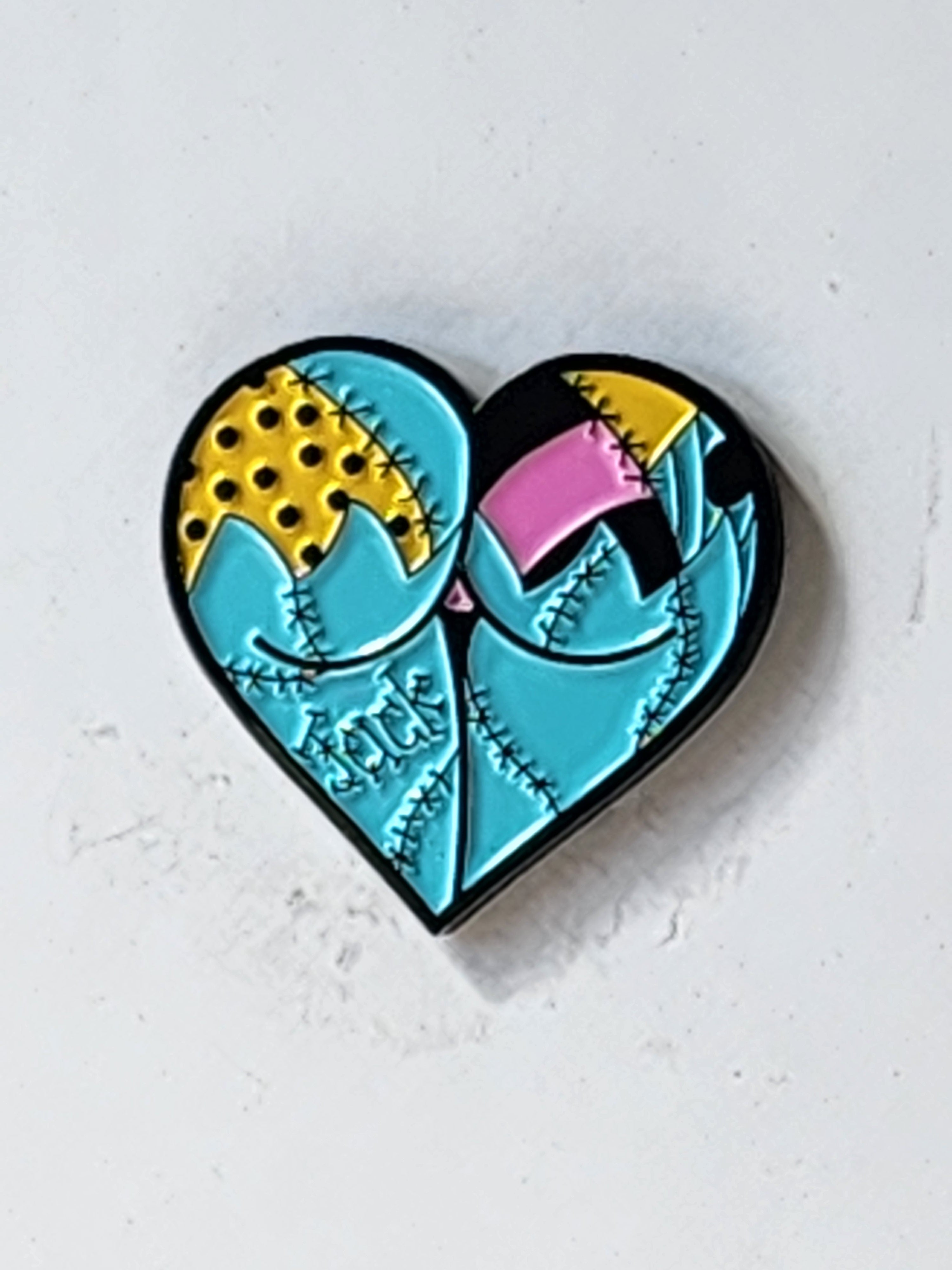 Heart Bottom Enamel Pins