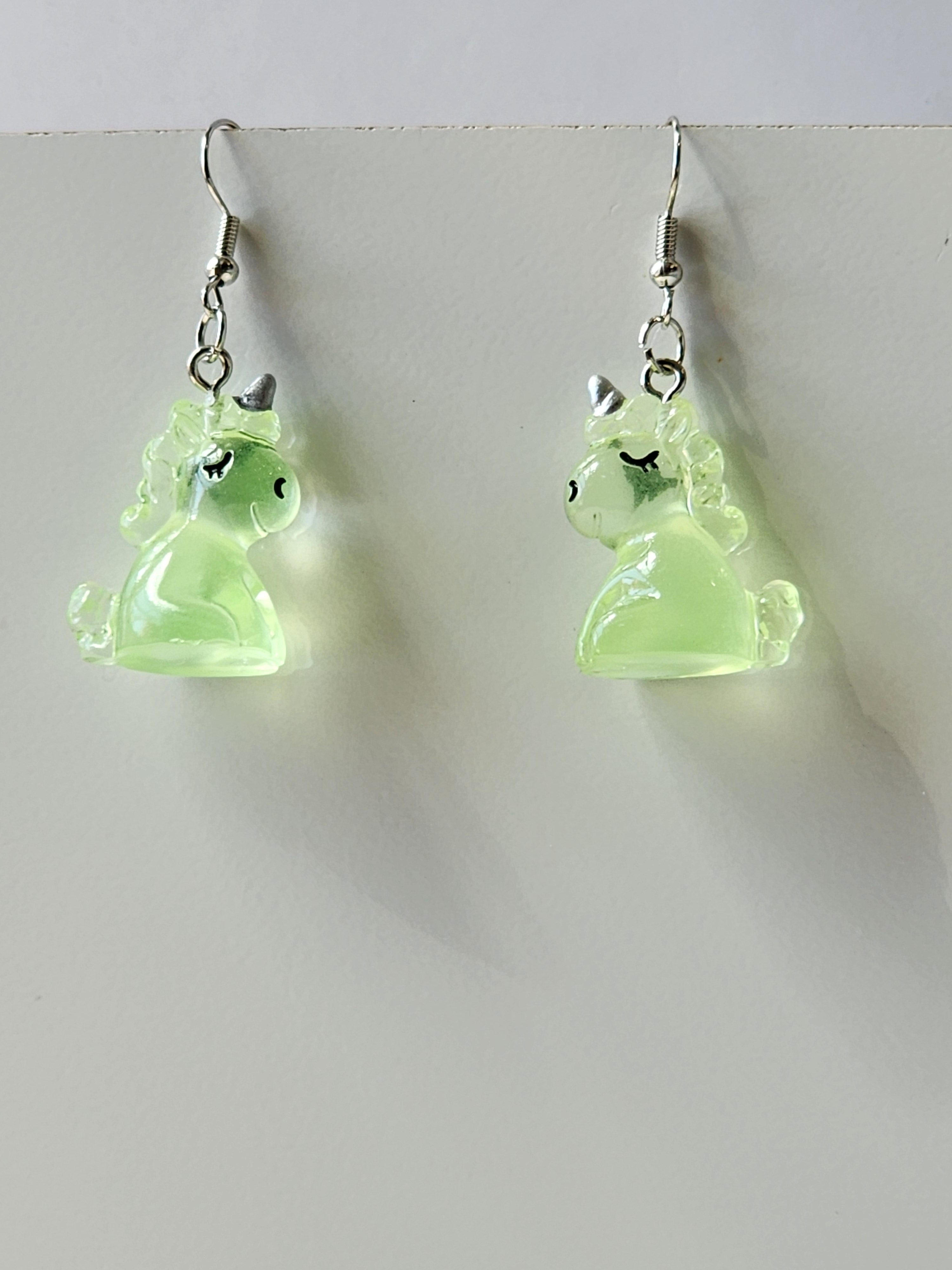 Acrylic Unicorn Earrings